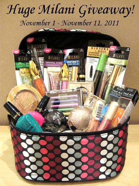 Milani Giveaway on Swatch And Learn November 1 to November 11, 2011