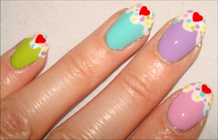 Cupcake Nail Tutorial & Pictures