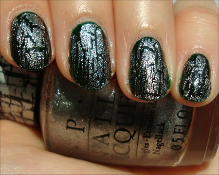 OPI Pirates of the Caribbean Silver Shatter Swatches & Review