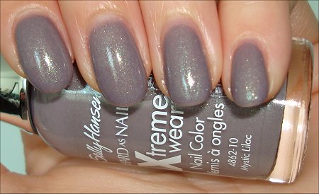 Sally Hansen Xtreme Wear Mystic Lilac Swatches & Review