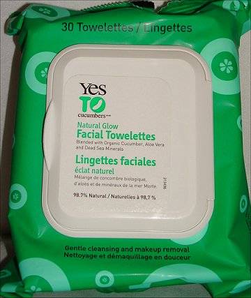 Yes to Cucumbers Natural Glow Facial Towelettes Review & Pictures