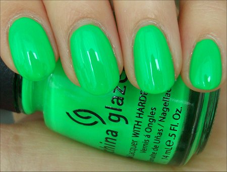 China Glaze Kiwi Cool-Ada Swatch & Review