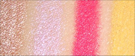 NYX Jumbo Pencils Swatches & Review Yogurt, Oyster, Hot Pink & Yellow Flash