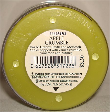 Bath and Body Works Apple Crumble Candle Review & Pictures