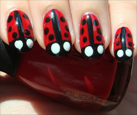 Ladybug Nails Nail Art Tutorial & Swatches