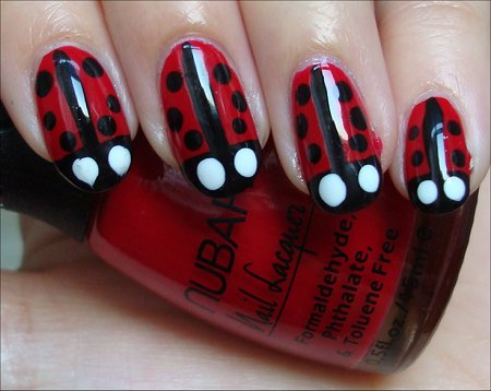 Ladybugs Nail Art Tutorial