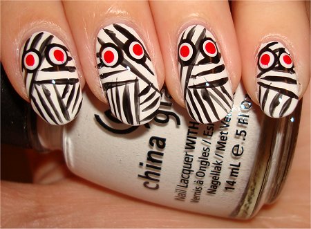 Flash Nail Art Mummy Nails & Swatches