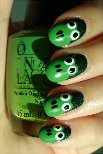 Easy Frog Nails Nail Art Tutorial & Swatch