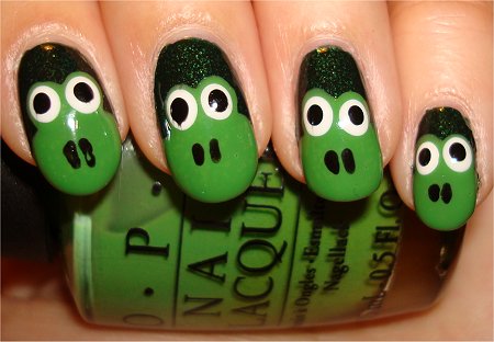 Flash Froggy Nails Easy Nail Art Tutorial