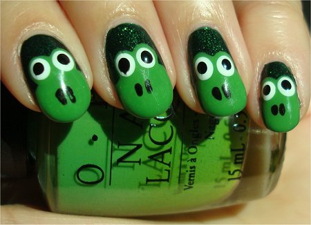 Nail Art Tutorial Frog Nails & Pictures