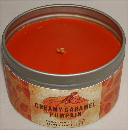 Pier One Imports Creamy Caramel Pumpkin Candle Review & Pictures