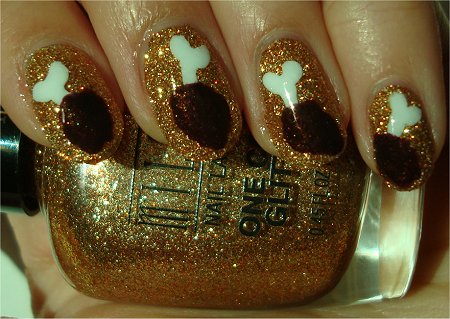 Sunlight Chicken Drumstick Nail Art Tutorial & Pictures