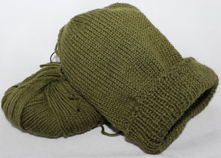 Handmade Green Knitted Hat