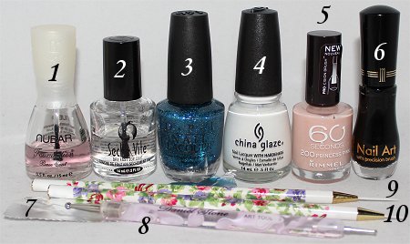 Snow Bunny Nails Nail Art Tutorial Supplies