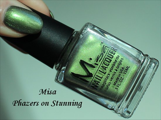 Misa Phazers on Stunning Nail Polish Swatches & Bottle Pictures