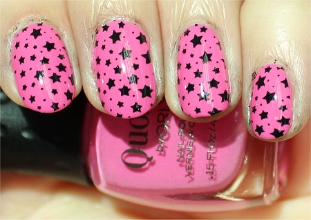 Sunlight Pink & Black Star Konadicure Swatches & Pictures