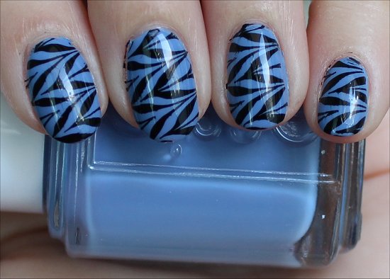 Black & Blue Konadicure Essie Lapis of Luxury Swatches & Pictures