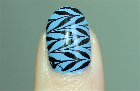 Black and Blue Konadicure Nail Stamping Konad Image Plate m78 Pictures & Review