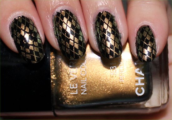 Chanel Peridot Nail Art Konadicure Stamping