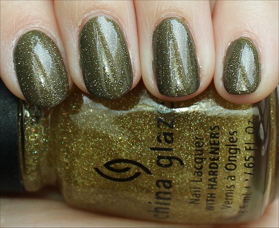 China Glaze Golden Enchantment Over Cult Nails In A Trance Swatches & Review