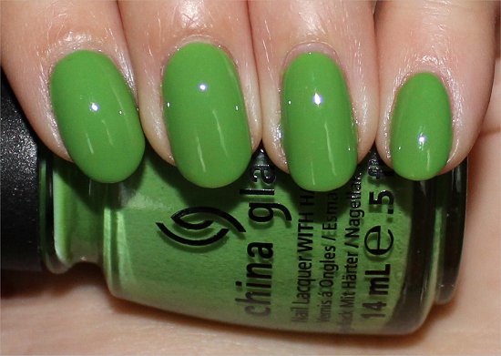 Gaga For Green by China Glaze Swatches & Review