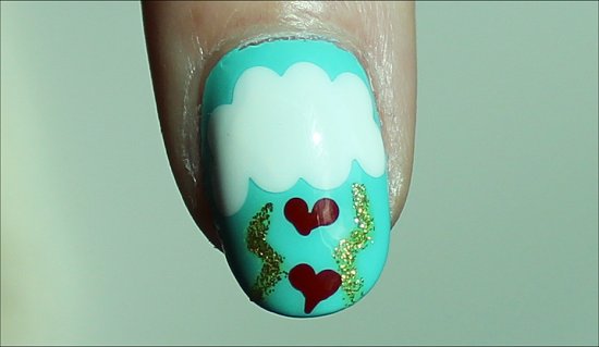 Heart Manicure Nail-Art Tutorial & Pics Valentine's Day Manicure