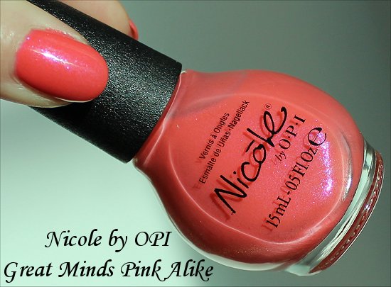 Nicole by OPI Great Minds Pink Alike Review, Pictures & Swatches