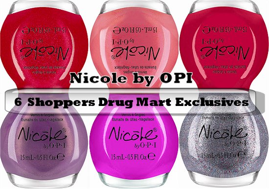 Nicole by OPI Shoppers Drug Mart Exclusives Press Release & Promo Pictures