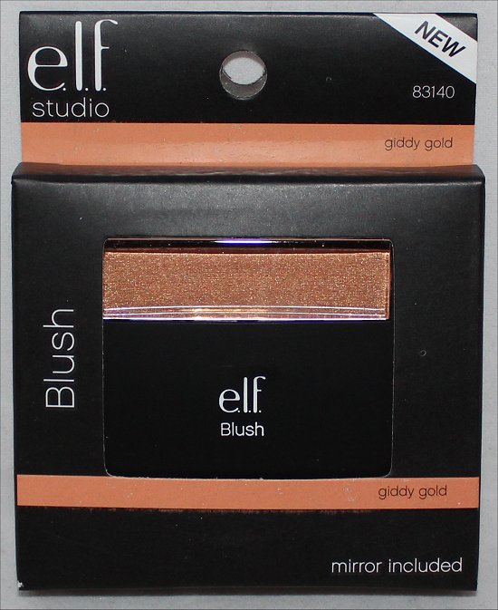 elf Cosmetics Studio Giddy Gold Blush Swatch, Review & Pictures