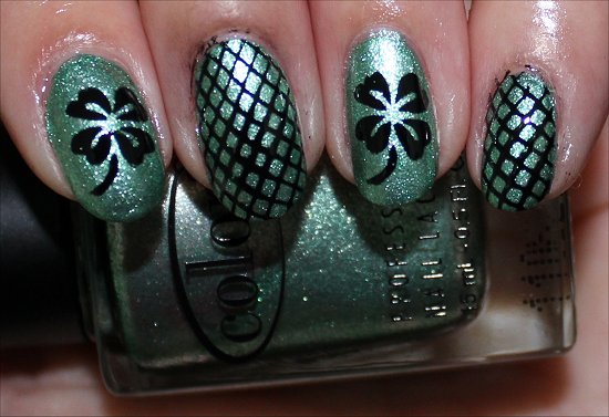 Easy St. Paddy's Day Nails Nail Art Shamrock Manicure Pictures