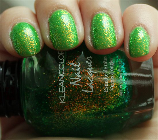 KleanColor Chunky Holo Clover Swatch, Review & Photos