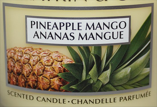 Slatkin & Co. Bath & Body Works Pineapple Mango Candle Review & Pictures