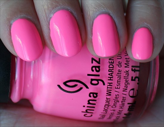 China Glaze Shocking Pink Review, Swatch & Pics