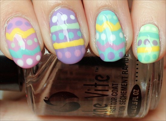 Easter Egg Manicure Nail Art Tutorial & Swatch