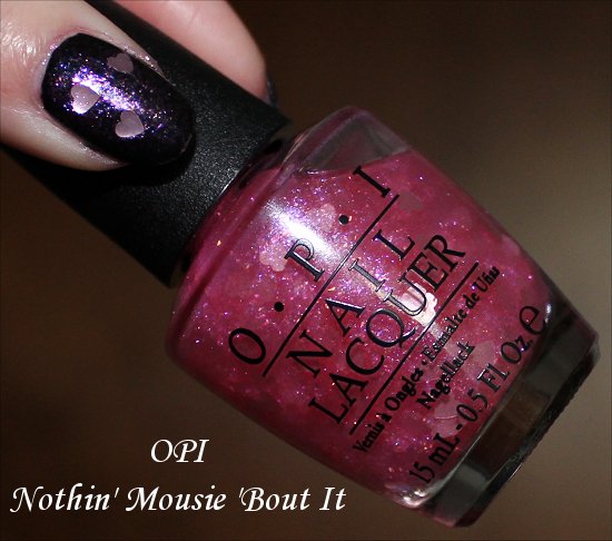 OPI Vintage Minnie Mouse OPI Nothin' Mousie 'Bout It Swatches & Review