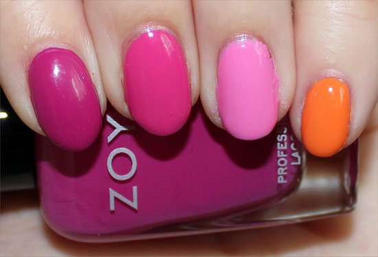 Zoya Nails Skittle Nail Art Manicure Pictures