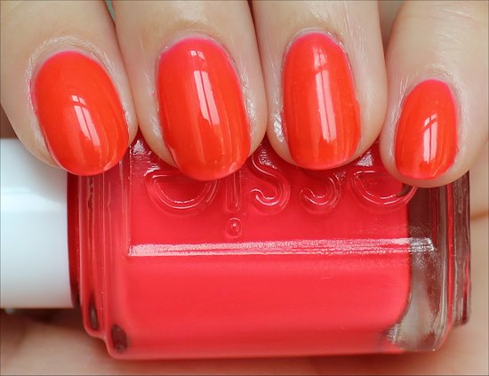 Essie Poppy Razzi Camera Swatches & Review