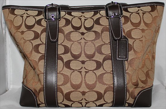 Signature Jacquard Coach Purse