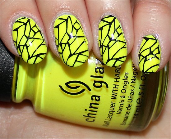 Yellow & Black Konadicure Swatch