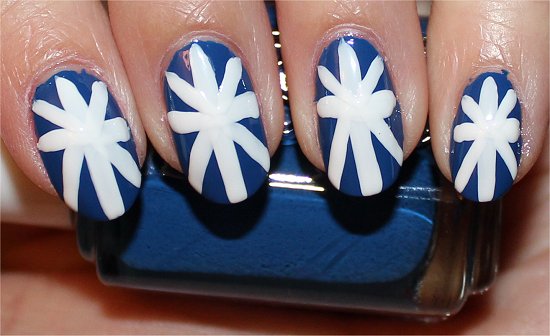 British Union Jack Nail Art Tutorial Step 5