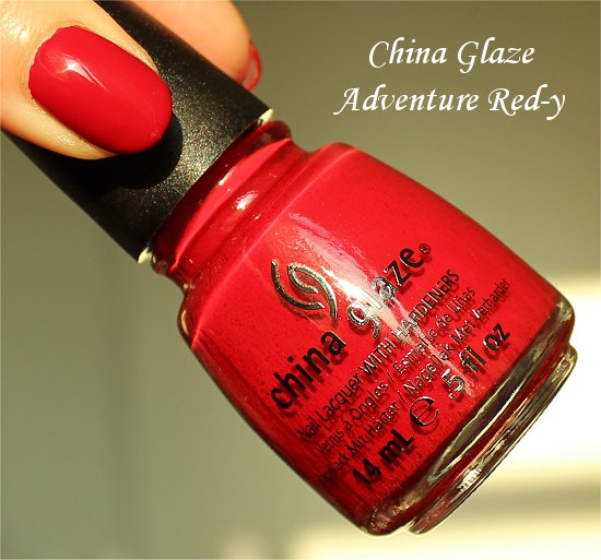 China Glaze Adventure Red-y Review & Photos