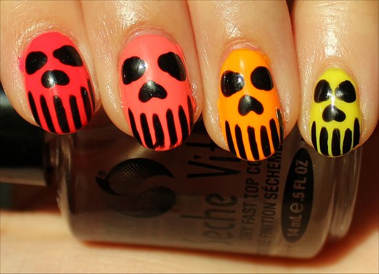 Neon-Skull-Nails-Nail-Art-Pictures