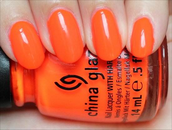 Orange Knockout China Glaze Swatches & Review