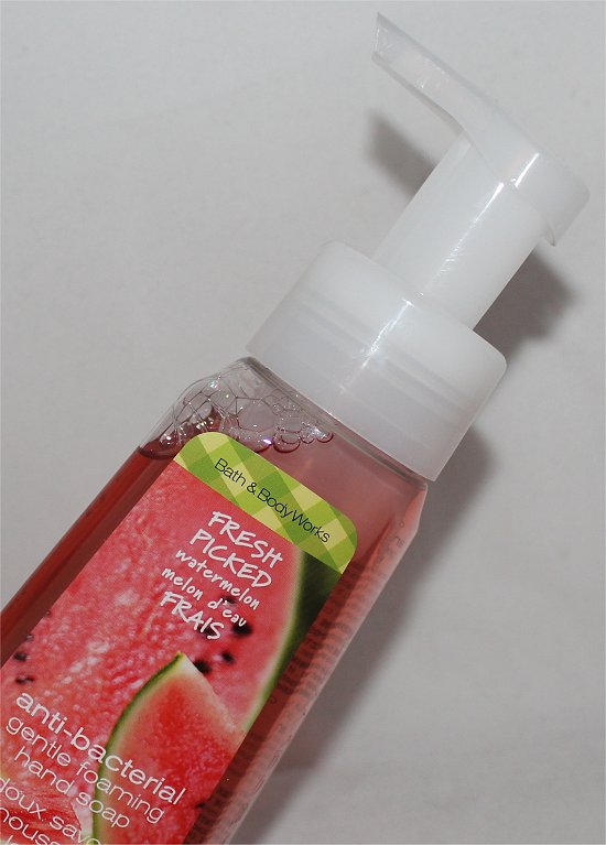 Bath & Body Works Fresh Picked Watermelon Anti-Bacterial Gentle Foaming Hand Soap Review & Pictures