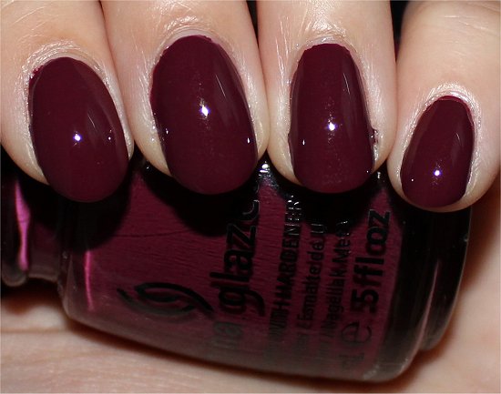 China Glaze Perfect Plum Swatch & Review