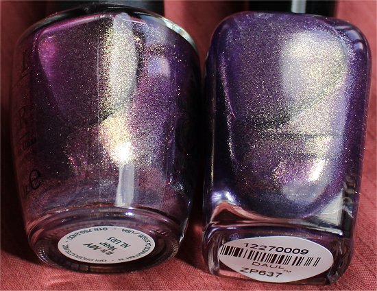 OPI It's My Year vs Zoya Daul Comparison Pictures