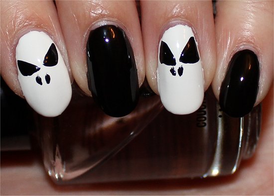 Jack Skellington Nails Nail Art Tutorial Step 4