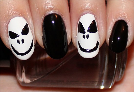 Jack Skellington Nails Nail Art Tutorial Step 5