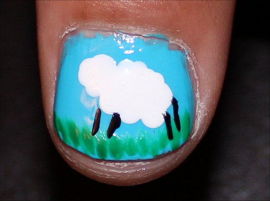 Sheep Nails Nail Art Tutorial Step 5