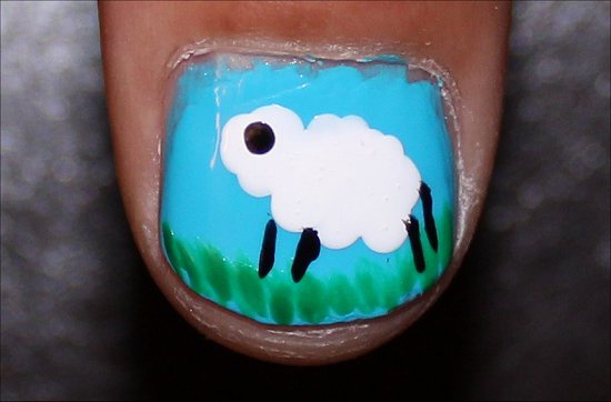 Sheep Nails Nail Art Tutorial Step 6